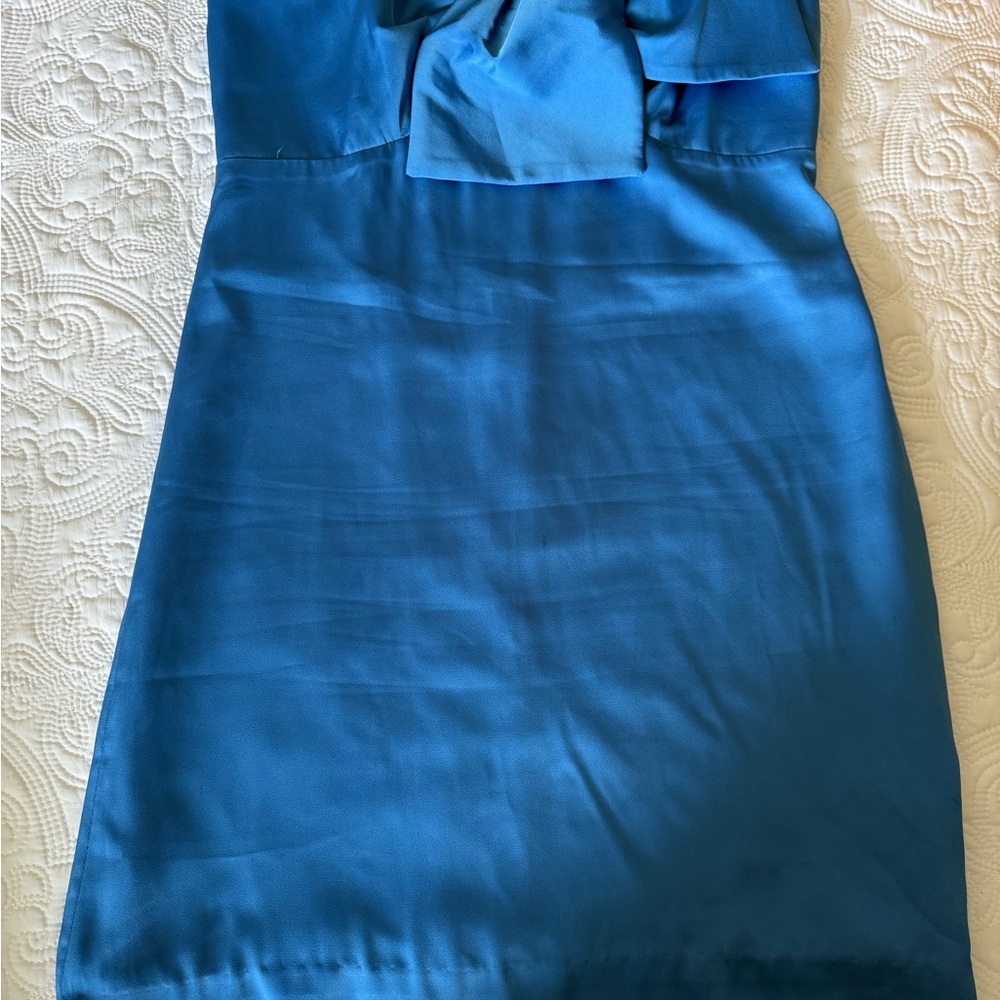 Lilly Pulitzer Blue Strapless Sheath Cocktail Dress